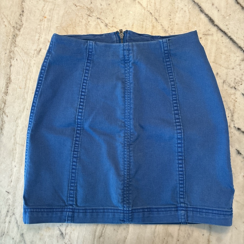 Free people femme Blue Denim Skirt
